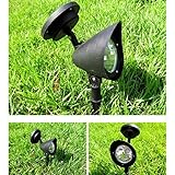 MMRM 4 LED ソーラースポットライトランド　スケープヤードガーデンパス芝生ランプ　屋外照明