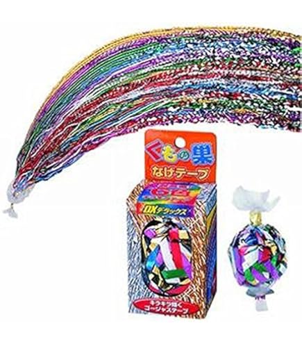Amazon.co.jp: くもの巣投げテープ （デラックス） 12個セット : おもちゃ