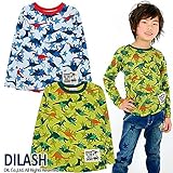 (ディラッシュ) DILASH 秋'14 恐竜柄長袖Tシャツ 140 グリーン