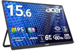 Acer モバイルモニター 15.6インチ フルHD IPS 非光沢 60Hz…