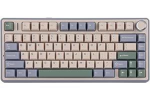 EPOMAKER x Aula F75 ゲーミングキーボード ガスケット メカニカルキーボード 5層パッド＆ノブ付き 75% ワイヤレス ホットスワッパブル Bluetooth/2.4GHz/USB-C RGB