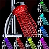 高級シャワーパーティー　7色LEDハンドシャワー　自動制御RGB 7色変更　LEDシャワーヘッド