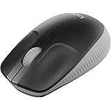 ロジクール フルサイズ ワイヤレス マウス M190MG ワイヤレスマウス 左右対称 無線 USB windows mac chrome M190 グレー 国内正規品