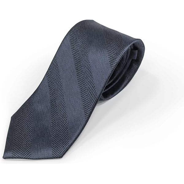 フェアファックス　ソリッドリネンネクタイ　ブルーヘリンボーン 18SS002-D5.jpg
