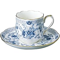 NARUMI(ナルミ) カップ ソーサー ミラノ ブルー 130cc エスプレッソ 日本製 9682-6777