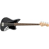 Squier by Fender エレキベース Aﬃnity Series™ Jaguar® Bass H, Laurel Fingerboard, Black Pickguard, Charcoal Frost Metallic ソフトケース付き