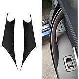 ZdeduoCar BMW向け 専用設計3シリーズF30 F31 F34 F80（2012-2018）4シリーズF32 F33 F36 F82 F83(2014-2017)マットブラックドアハンドルカバー、用内部ドアハンドルカバー 左右1個ずつ (マ
