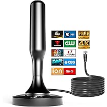 Antenna TV Digitale VBESTLIFE - Ricezione 360° Per Interni/Esterni | Base Magnetica, Supporto 4K E Cavo 20 Piedi