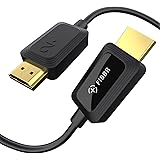 FIBBR 8K HDMI 2.1 光ファイバーケーブル (2M)，48Gbps超高速アクティブ光HDMIケーブル 8K@60Hz、4K@120Hz/144Hz eARC HDR HDCP 2.2 および 2.3 をサポート，4K 8K HDTV/グ