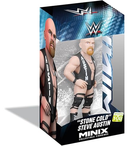 Figurine Minix WWE Roman Reigns - Figurine à Collectionner 12 Cm En PVC, Sous Licence Officielle, Avec Boîte Présentation