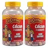 L'il Critters Calcium Gummy Bears with Vitamin D, Fun Swirled Flavor, 150 Count, 2 Pack by Lil Critt