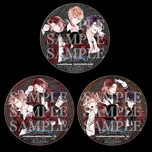 DIABOLIK LOVERS LOST EDEN いまじん特典CD ♦ドラマCD3枚組 「パーフェクト間違いなし! 逆巻家的効率家事術・決定版」 逆巻ライト:平川大輔 逆巻シュウ:鳥海浩輔 逆巻レイジ:小西克幸 「ゴールドフィッシュパラダイス★魔金魚の災い」前篇 「ゴールドフィッシュパラダイス★魔金魚の災い」後篇 逆巻ライト:平川大輔 無神ユーマ:鈴木達央 キノ :前野智昭の表紙