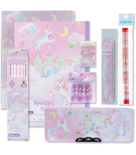Amazon.co.jp: サンスター文具 文具セット 小学生 8点セット