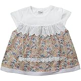 《初夏盛夏対応》(日本製) Pample Mousse(パンプルムース) 針抜き天竺&布帛ローン小花柄フレンチ袖オーバーブラウス 80cm /BE NO.DP-72209