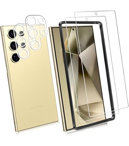 Amazon.co.jp: Galaxy S25 Ultra ケース クリア ガラスフィルム付き