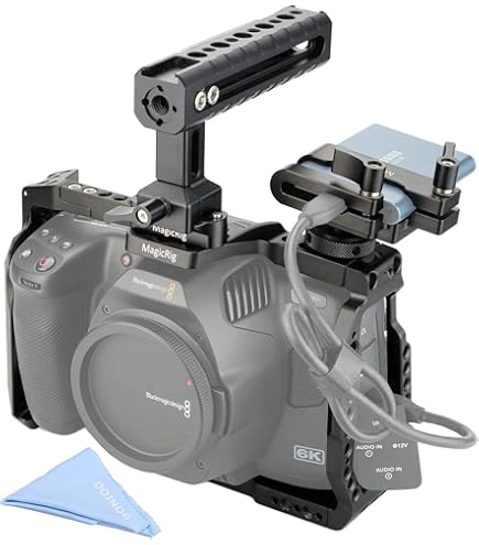Amazon.co.jp: MagicRig BMPCC 4K & 6K フルケージ NATOトップハンドル