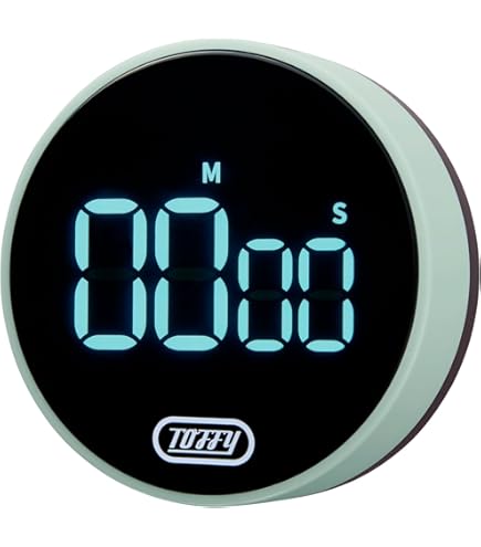 Amazon｜「DIGITAL DIAL TIMER」暗闇でも使えるLEDライトの木製