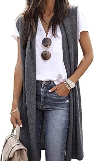 sleeveless cardigan vest