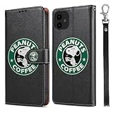 いphone12 pro ケース 手帳型 かわいい キャラクター iPhone12手帳型ケース おしゃれ いphone12 ケース 手帳型 可愛い PUレザー 手帳 手帳ケース カード収納 スタンド ハンドストラップ付き (iPhone12/12Pro, 2)