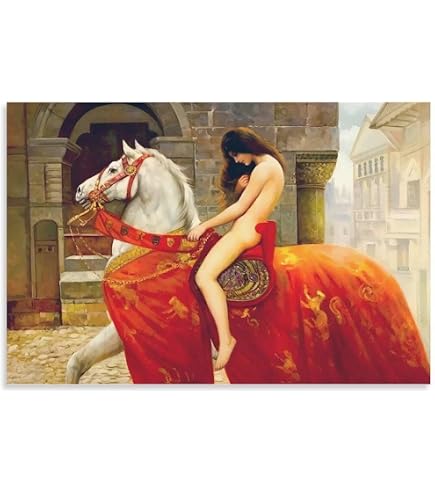 Amazon.co.jp: ジョン・コリア (画家)油絵作品『ゴダイヴァ夫人』Lady