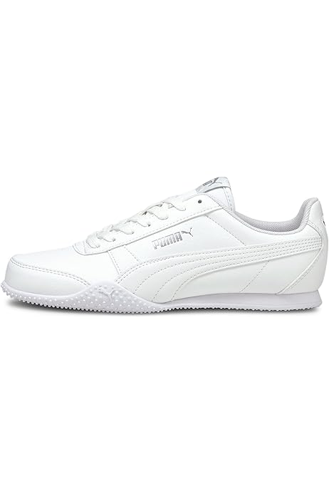 plain white puma trainers