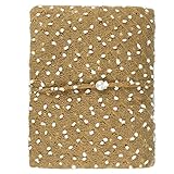 (フィーショー)FEESHOW　赤ちゃん　新生児　ニット編み　ベビーラップブランケット　モダンバーラップ　おくるみ　ガーゼ　モヘア生地　柔らかい　ドット柄　ヘッドドレス付き　マルチブランケット　写真撮