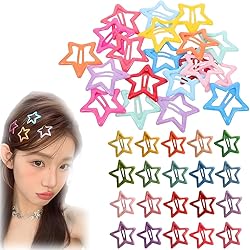 Amazon | RICISUNG ヘアクリップ【16点セット】星型 ヘアピン カラフル