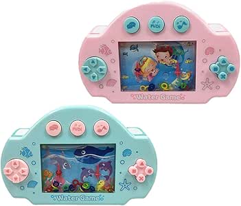Amazon 子供 おもちゃ ウォーターリングゲーム機 電池式 電動おもちゃ 写真小道具 装飾 携帯ゲーム機 電動ロボット おもちゃ