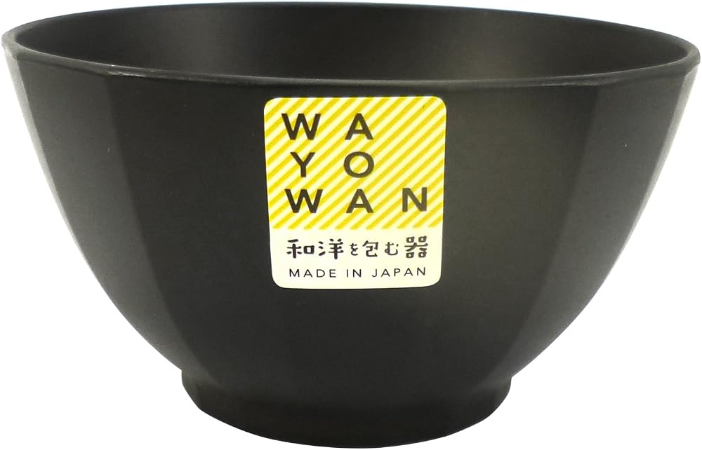アサヒ興洋 飽和ポリエステル樹脂 お椀 どんぶり 6.1oz 角型 こげ茶 1個入 日本製 食洗機対応 電子レンジ対応 手になじむ WAYOWAN AZ16-62