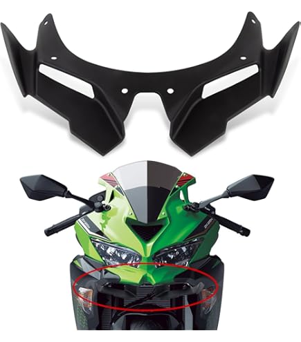 Amazon.co.jp: オートバイクスポイラー ウイング オートバイフロント
