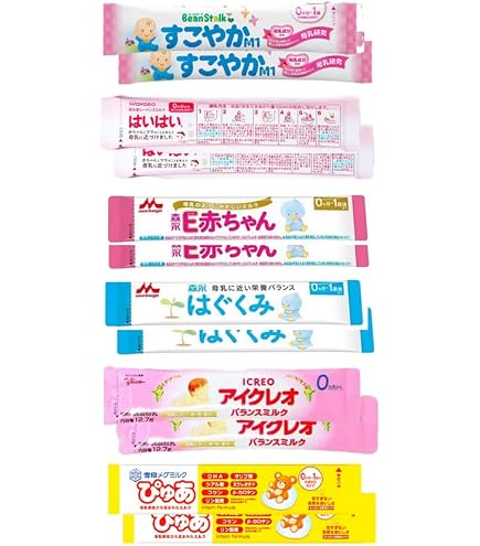 Amazon.co.jp: 【A-11(計11本入)】粉ミルク お試しセット 6種類 小分け