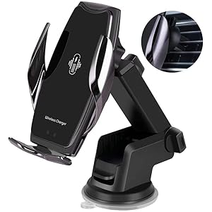 ワイヤレス充電器 車載ホルダー 車載Qi 車載ワイヤレス充電器 qi 充電器車載 10W/7.5W 急速ワイヤレス充電器…