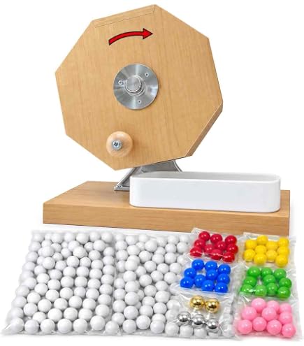 Amazon.co.jp: 1000球用 高級 木製ガラポン抽選器 SHINKO製 国産 [金色