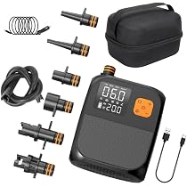 Amazon.co.jp: エアーポンプ 電動 空気入れ 25PSI サップ 電動ポンプ 6
