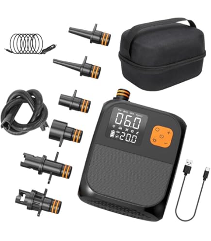 Amazon.co.jp: 電動パドルボードポンプ、12000mAh充電式バッテリー搭載