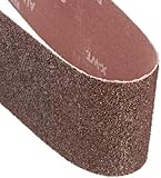 Norton 07660701743 Portable Abrasive Belt, Cotton Fiber Backing, Aluminum Oxide, 24 Length x 3 Width