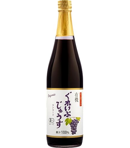Amazon.co.jp: 100%葡萄果汁 赤 720ml ぶどう ジュース コンコード