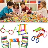 dtemple DIY磁気ビルディングブロック、教育Building Construction Toys for Boys and Girls withストレージbag-56pcs