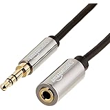 Amazonベーシック ステレオオーディオ延長ケーブル 3.5mm×7.6m ブラック スピーカー対応