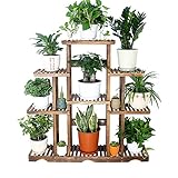 HCHWH フラワーラック木製フラワーシェルフクリエイティブフラワーラックシンプルな牧草地パインウッド120 * 121 * 25cmリビングルームバルコニー屋内と屋外フラワーショー様々な場所