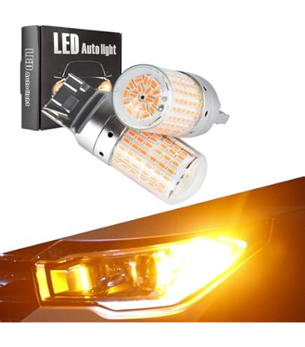 T20 LED アンバー 7440 50w 4球セット5200lm 超絶爆光57 T20 LED