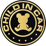 CHILD IN CARマグネット（ゴールド）