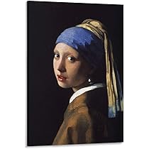 ヨハネス・フェルメール 真珠の耳飾りの少女 絵画 フレーム付き フェルメールの『真珠の耳飾りの少女』が100億画素の画像になる