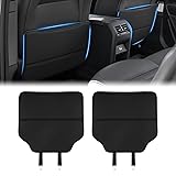 BLUESEATEC アルファード ヴェルファイア 40系 適合 バックキックマット キックガードシート シートバック ALPHARD/VELLFIRE R5.6-現行 後部座席キックガードカバー 車種専用設計 収納ポケット付き PUレザー素材 汚れ防止 キズ防止 蹴り防止 2枚セット