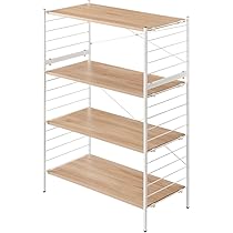 くさびの本棚　木製オープンシェルフ 4段 木製無垢材 1950s ヴィンテージ 楔(くさび)の本棚 小さめ 4段