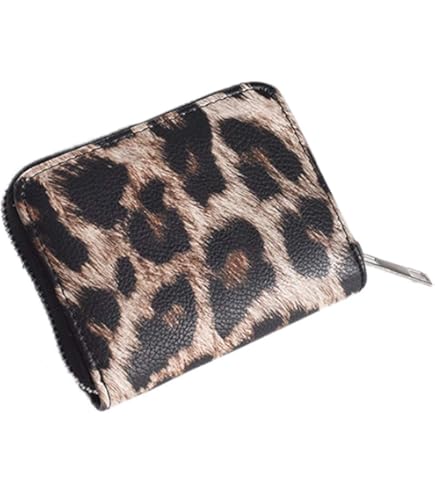 Amazon.co.jp: 財布 ヒョウ柄 小型 小銭入れ レディース l字