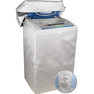 【 カバー 専門店】洗濯機 カバー 4面 屋外 防水 紫外線 3年耐久 オックスフォード マジックテープ 全自動 