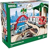 BRIO (ブリオ) WORLD トラベルレールセット [全42ピース] 対象年齢 3歳~ (電動車両 電車 おもちゃ 木製 レール) 33512