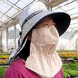 帽子：[熱中症対策グッズ]UVマスク付き涼かちゃん[紫外線・熱中症から守ります][園芸用帽子]