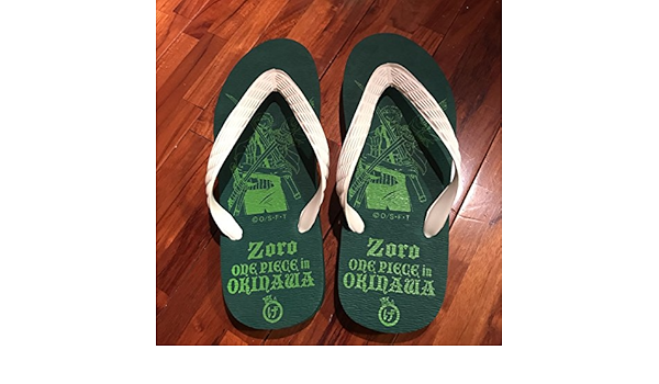 Amazon 沖縄zoro島ぞうり 27センチワンピースone Piece ゾロ ビーチサンダル ビーサン グリーン緑 プリント 日本製おきなわokinawa アニメ 萌えグッズ 通販